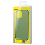 iPhone 12 Pro Max dėklas BASEUS FROSTED GLASS - žalias